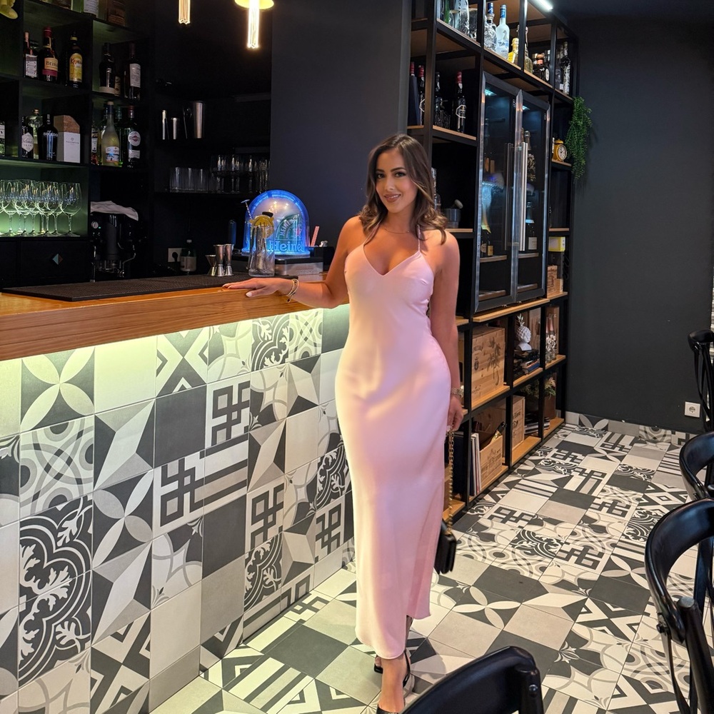 Zara Pink Backless Dress